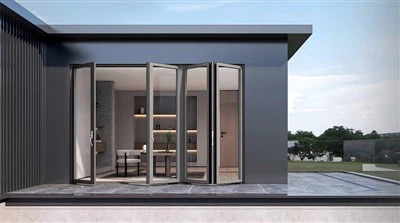 Portes plegables d'alumini